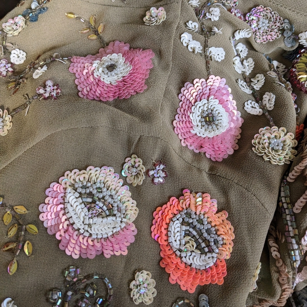 Needle & Thread Beaded Bomber Jacket - image 3